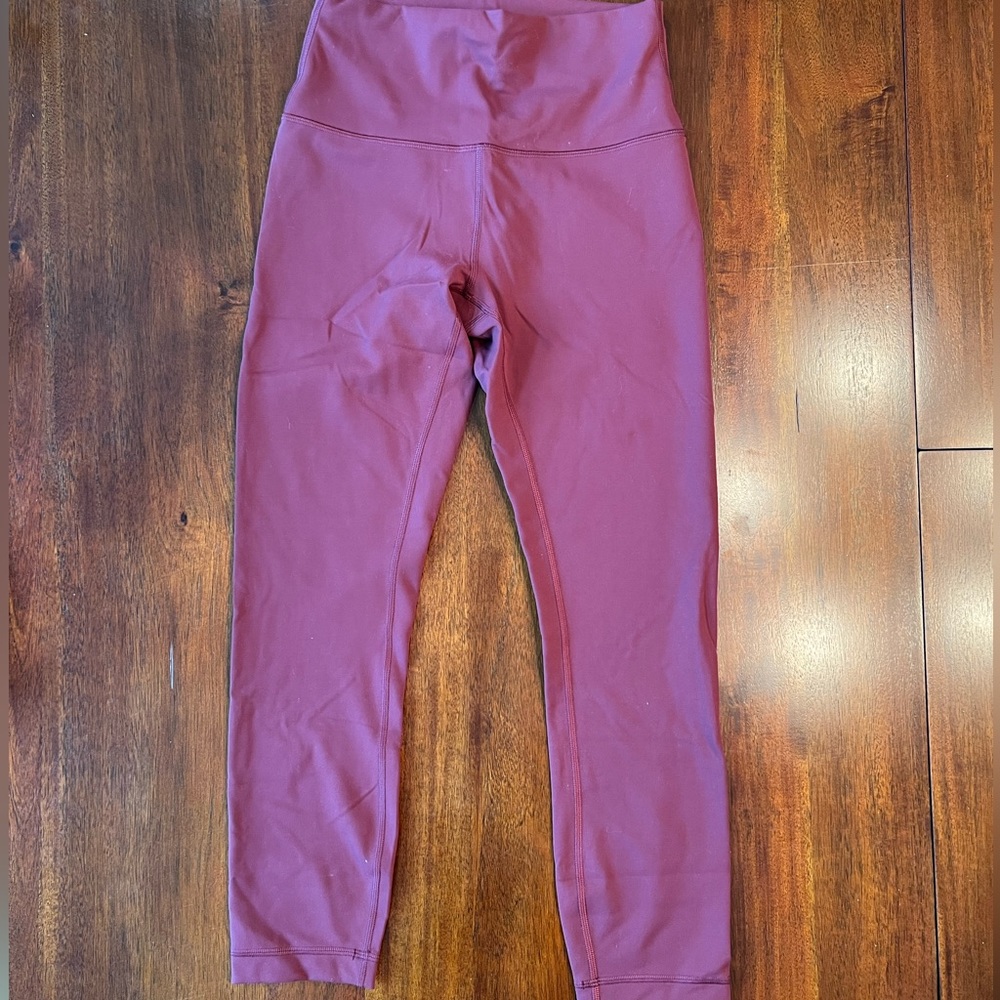 Lululemon 23” maroon leggings